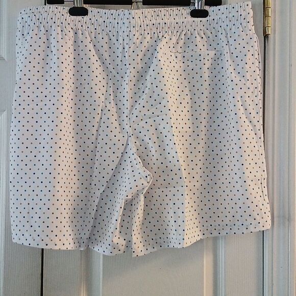 Biwisy white swim trunks swimming suit with tan blue polka dots Sz XL NWT - Picture 3 of 6